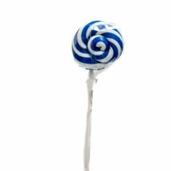 Designer Candy Lollipop Flat Handmade - Blue Swirl