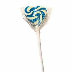 Lolliland Lollipops - Blue N White Mini Heart Lollipop 24pc