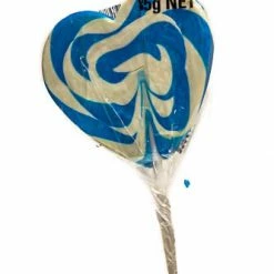 Lolliland Lollipop - Swirly Heart Blue - 85g