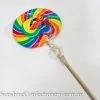 Rocky Rock Candy Company Lollipop Flat - Rainbow - 180g Lollipops