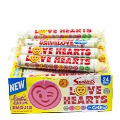 Sunshine Confectionery Love Hearts Giant Roll By Swizzels Candy, LOLLIES & Confectionery