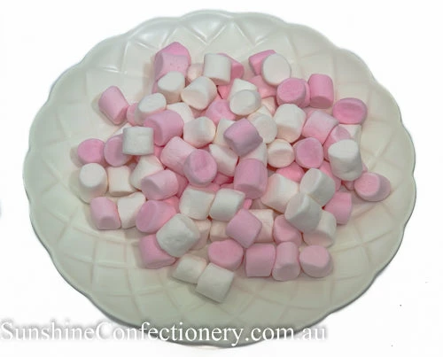Prydes Confectionery Pink & White Mini Marshmallows 200g