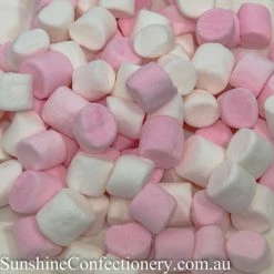 Prydes Confectionery Pink & White Mini Marshmallows 200g