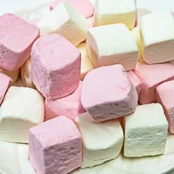 Prydes Confectionery Pink N White Cube Marshmallows 200g