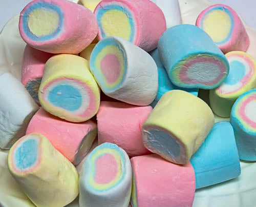 Lolliland Rainbow Marshmallow Tubes 400g