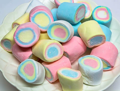 Lolliland Rainbow Marshmallow Tubes 400g