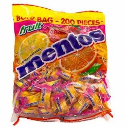 Sunshine Confectionery Mentos - Fruit 200 Pieces Candy, LOLLIES & Confectionery