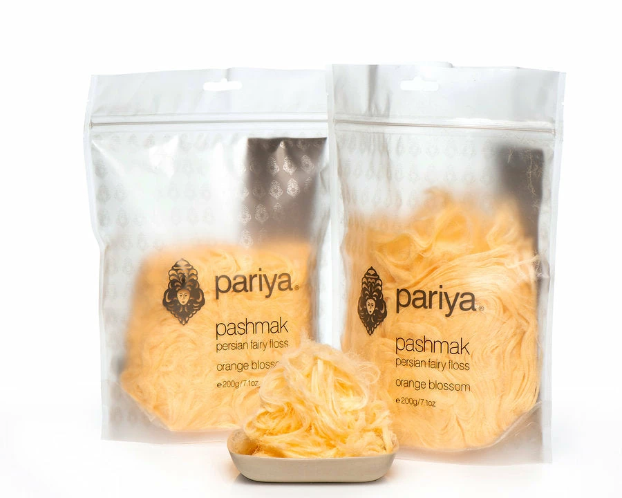 Candy, LOLLIES & Confectionery Pariya Persian Style Fairy Floss Orange Blossom 200g