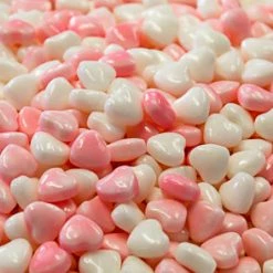 AIT Bulk Chocolate & Lollies Pink And White Hearts Candies 1kg