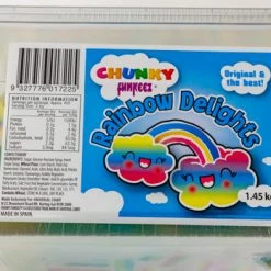 Chunky Rainbow Delights Filled Blow Pipes Tub Novelty Confectionery