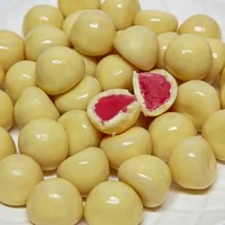 Everfresh Confectionery White-Coloured Lollies White Chocolate Raspberries