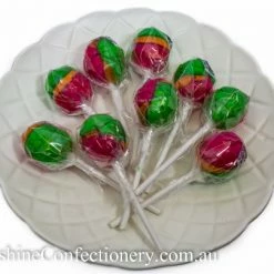 Johnsons Confectionery Rosy Apple Lollipops 100 Pc Old Aussie Favourites & Classic Retro Lollies
