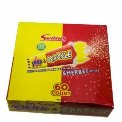 Swizzels Snap And Crackle Box Of 60 Vegitarian Lollies