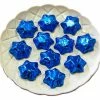 Paul's Confectionery Chocolates - Milk, Dark & White Stars - Chocolate Foil Stars - Electric Blue