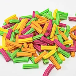 Cooks Confectionery Mini Fruit Sticks - Mixed Colours 500g