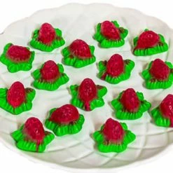 Vidal Strawberries Jelly Filled Tub Jelly Lollies & Gummy Lollies