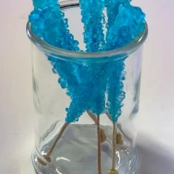 Lolliland Candy, LOLLIES & Confectionery Crystal Sticks - Blue 6 Sticks