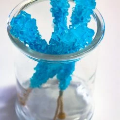 Lolliland Candy, LOLLIES & Confectionery Crystal Sticks - Blue 6 Sticks