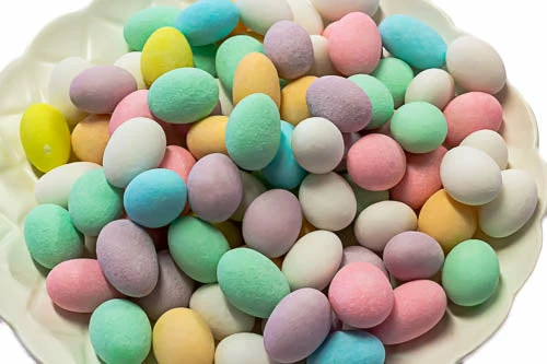 Confectionery House Sugared Almonds - Mixed Colours 1kg Bulk Chocolate & Lollies