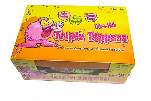 Universal Candy Triple Dippers Box SOUR Lollies