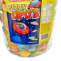 Lolliland Old Aussie Favourites & Classic Retro Lollies Fizzy UFO's - Flying Saucers Tub