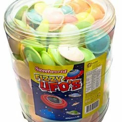 Lolliland Old Aussie Favourites & Classic Retro Lollies Fizzy UFO's - Flying Saucers Tub