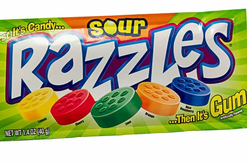 Sunshine Confectionery Novelty Confectionery Razzles Sour