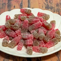 Sunshine Confectionery Outlet Vegetarian Sour Cherry Cola Bottles 90g