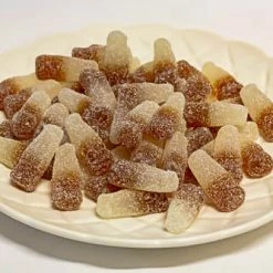 Sunshine Confectionery Outlet SOUR Lollies Vegetarian Sour Cola Bottles 90g