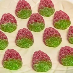 Sunshine Confectionery Outlet SOUR Lollies Vegetarian Sour Strawberries 90g