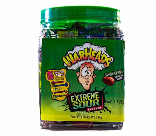Sunshine Confectionery Warheads - Extreme SOUR - Tub