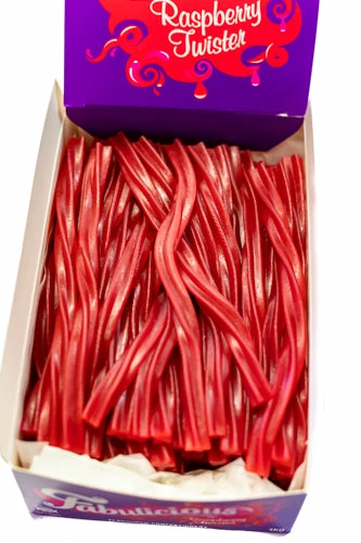 Sunshine Confectionery Outlet Raspberry Twisters - RJs 6kg CARTON Prices - Bulk
