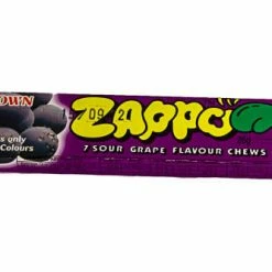 CROWN Zappo Grape Chews Candy, LOLLIES & Confectionery
