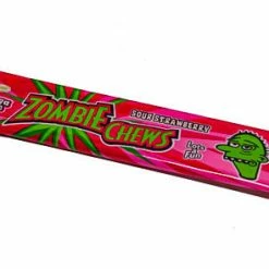 Sweetmans SOUR Lollies Zombie Chews Strawberry - Box
