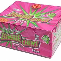 Sweetmans SOUR Lollies Zombie Chews Strawberry - Box